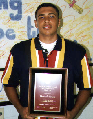 Kenneth with his award
