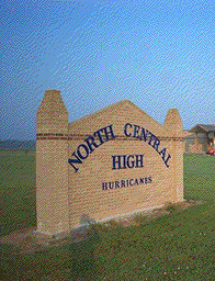 Picture of brick sign in front of school